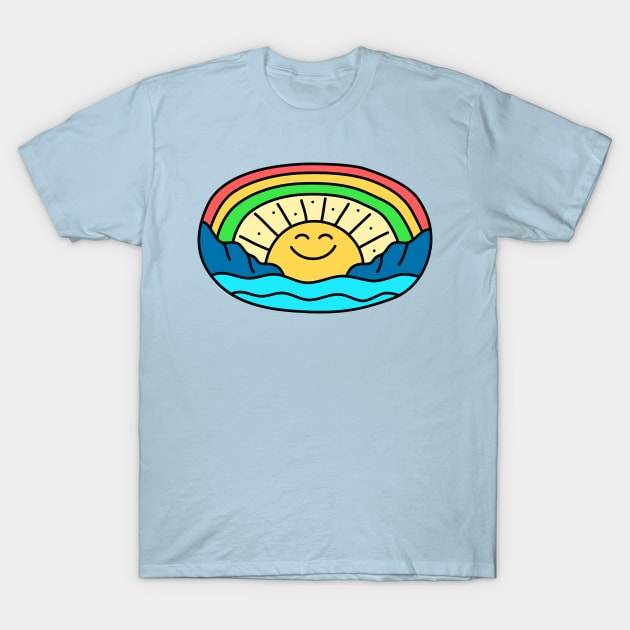 Smile Island Rainbow T-Shirt by machmigo